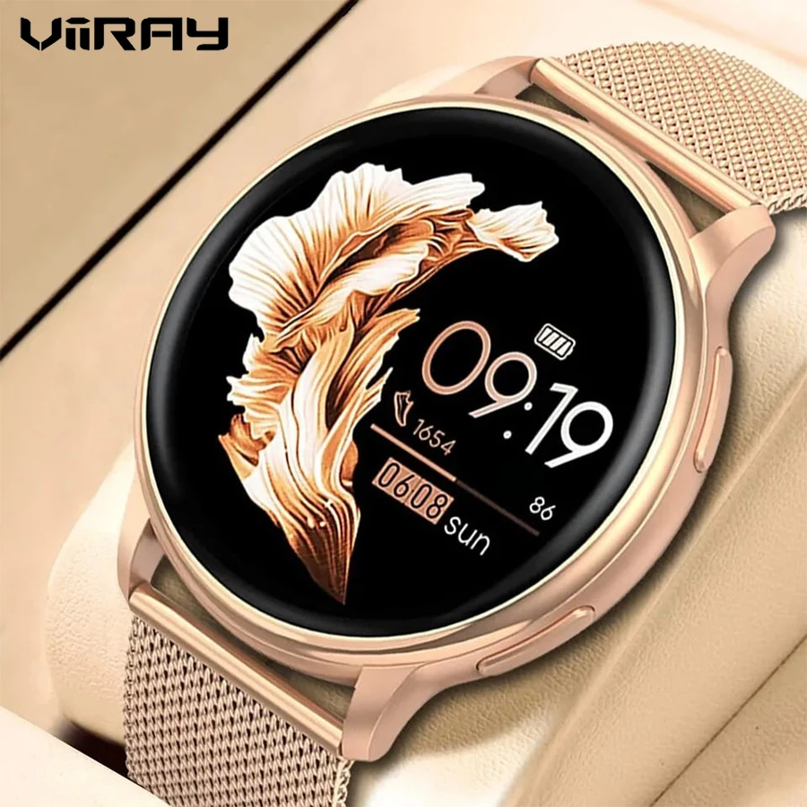 

Viiray Women's Smart Watch with Menstrual Cycle Tracker 1.20” HD Display Heart Rate & Sleep Monitor Compatible with iOS/Android