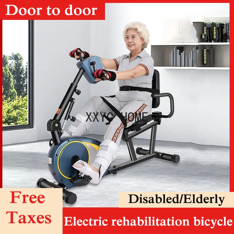 Household Fitness Exercise Bike, Upper and Lower Limb Electric Machine Bicycle, Elderly Rehabilitation Training Device