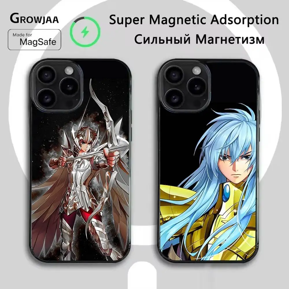 

S-Saint Seiya Knights Phone Case For iPhone 17,16,15,14,13,12,11,Pro,Max,Plus,Mini,SE4,E Magnetic Magsafe Wireless Charging
