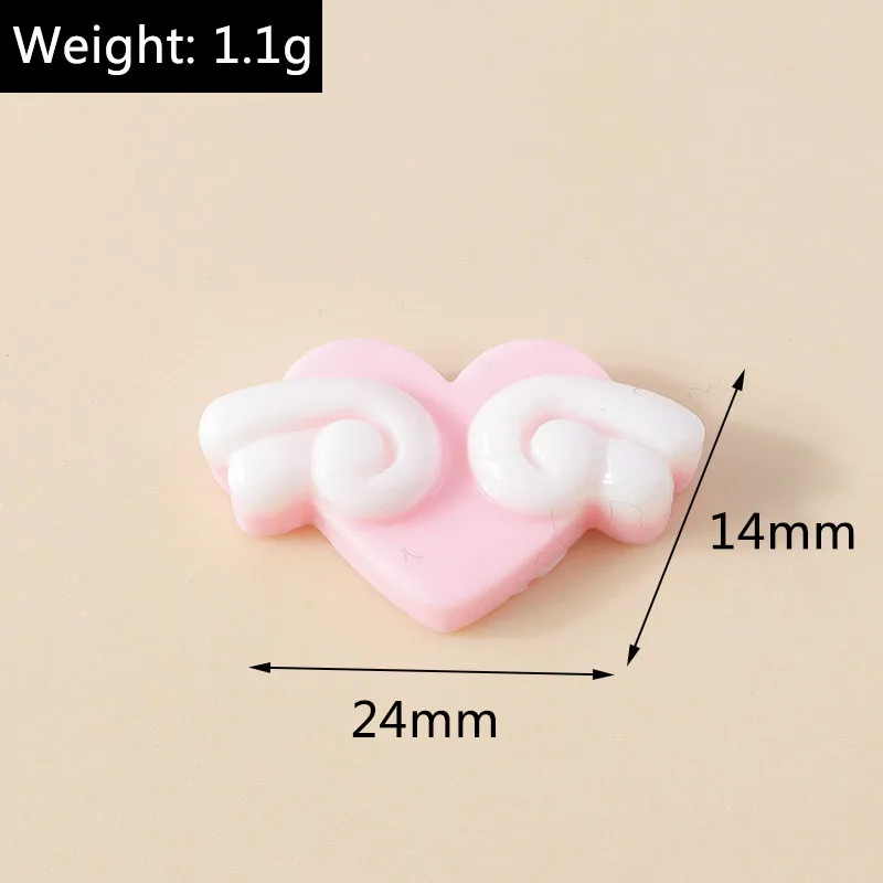 15 Stück gemischte Harz-Cabochons in Rosa: Urlaubs-Eiscreme-Schleifen-Blumen mit flacher Rückseite für DIY-Verzierungen und Damen-Kopfschmuck-Accessoires – Detail 12