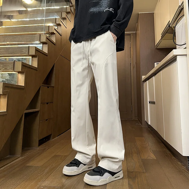 

Mild-flared Assault Pants for Men Spring Autumn American-style Soft Shell Paratroopers Loose Versatile Casual Trousers