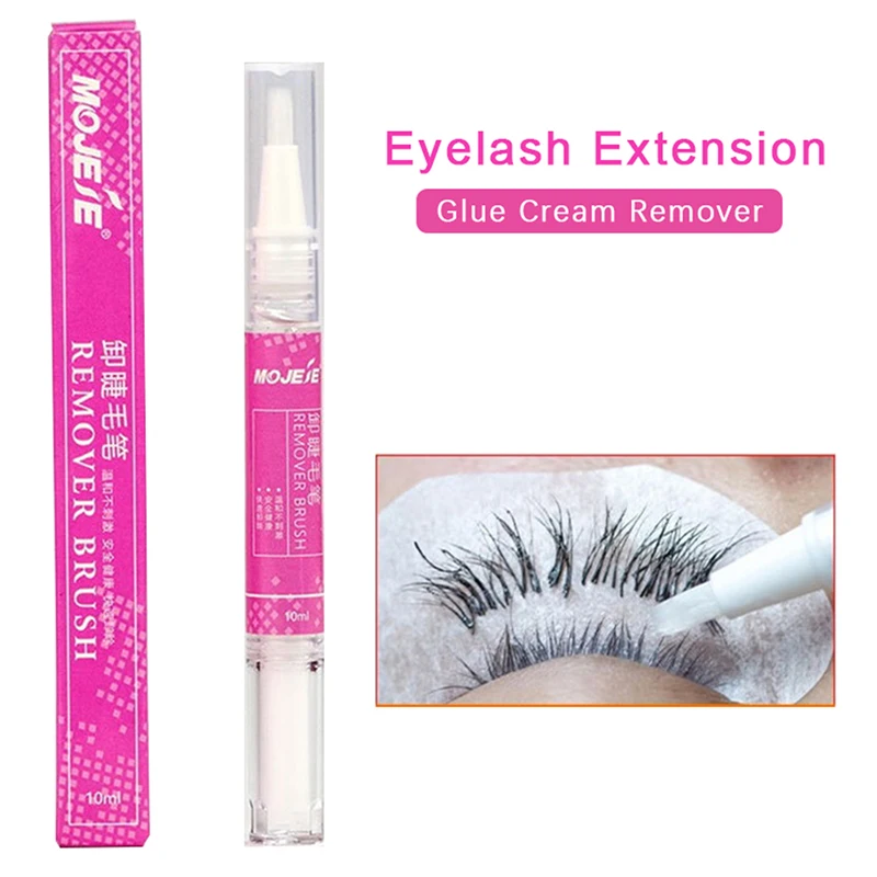 Removedor de Pegamento para Extensiones de Pestañas de 10 ml, Crema Removedora de Pestañas Transparente No Irritante, Gel Removedor en Formato de Bolígrafo, Adhesivo para Herramientas de Maquillaje