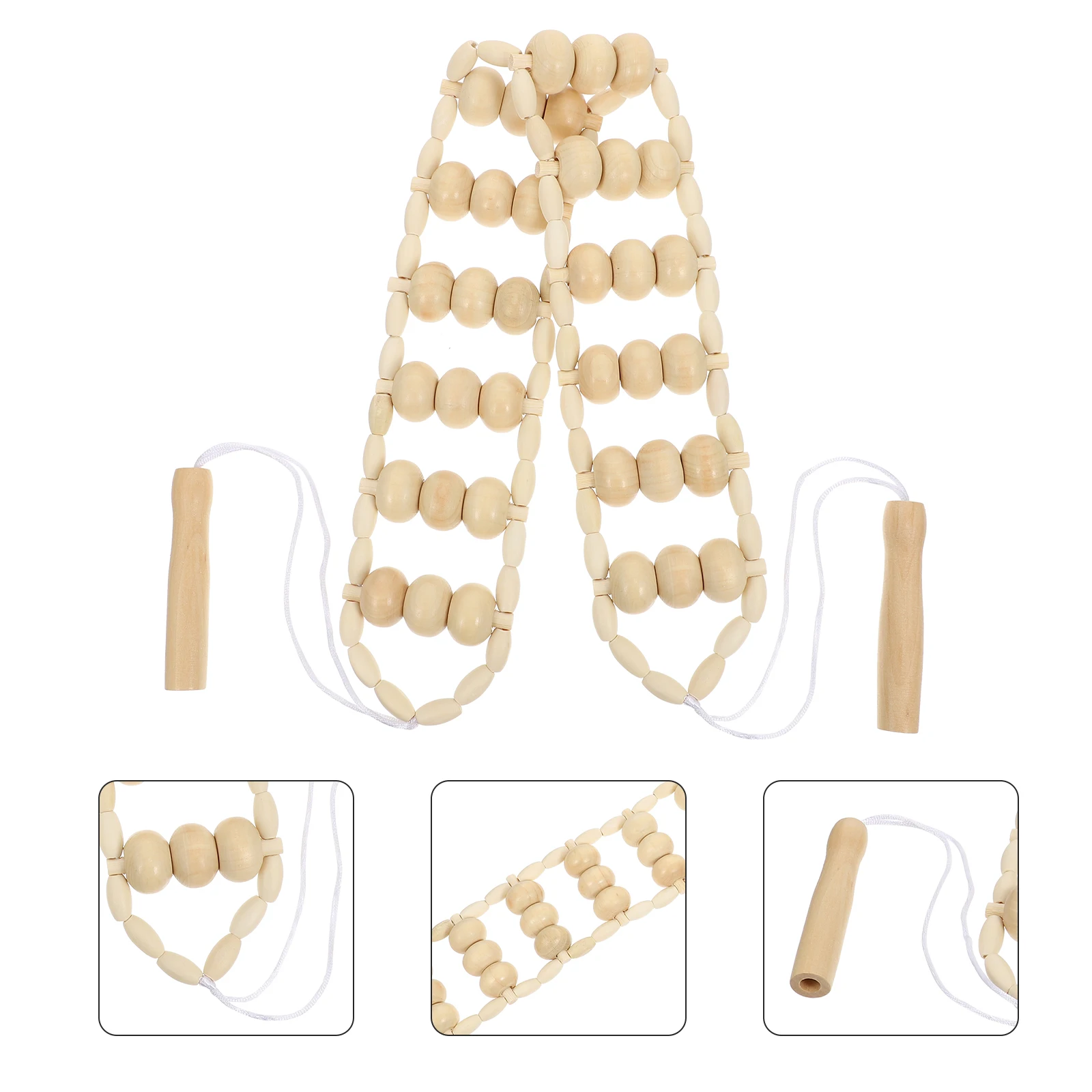 

Wooden Roller for Back Back Massager Neck Shoulders Muscles Pressure Points Portable Body Massager Tool Backpack