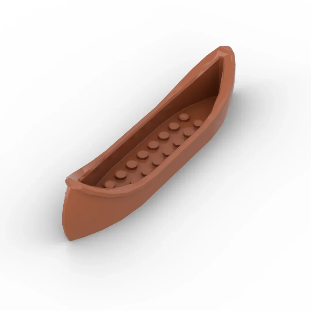 MOC drewniana łódka kajakarstwo, techniczna scena uliczna kreatywność, zabawki edukacyjne DIY, prezenty urodzinowe, 6021, 29110, 2551, 1 sztuka