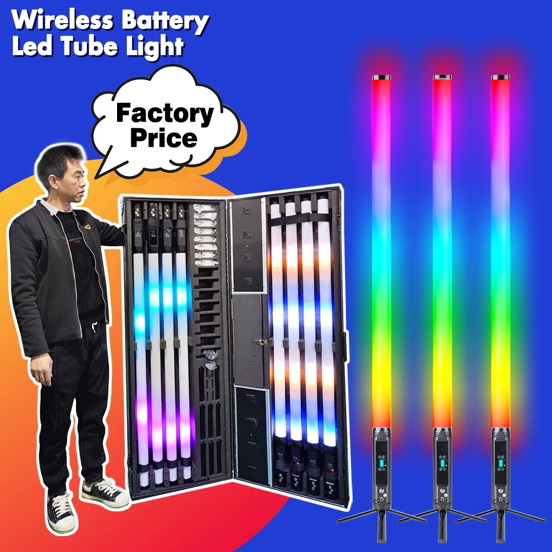 Portable IP65 Wireless Battery 360 Pixel Tube Barra Luminosa Led Wireless Led Tube DMX Club Party DJ Light Stage