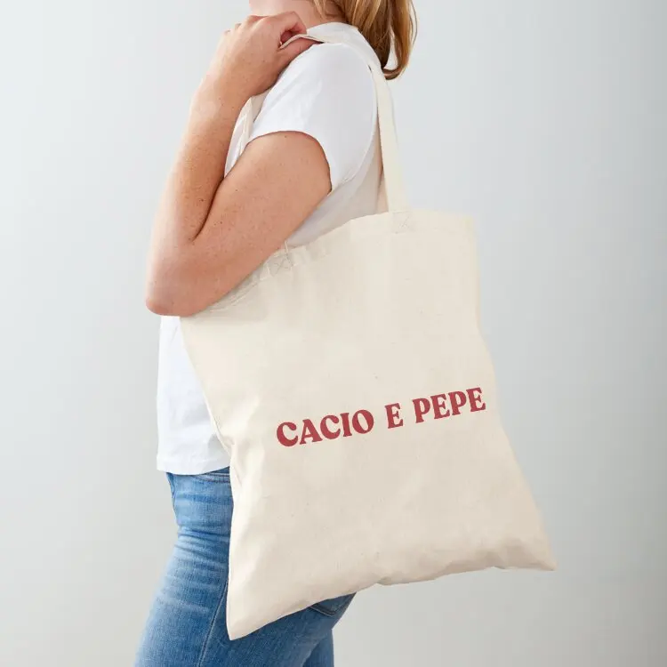 

Cacio E Pepe Tote Bag Lady bag shopping bags foldable Canvas bag women