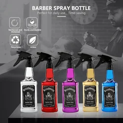 500ML kaplama kuaför sprey şişe Salon berber saç araçları erkekler su püskürtücü Retro yağ kafa sulama kovası berber aksesuarları