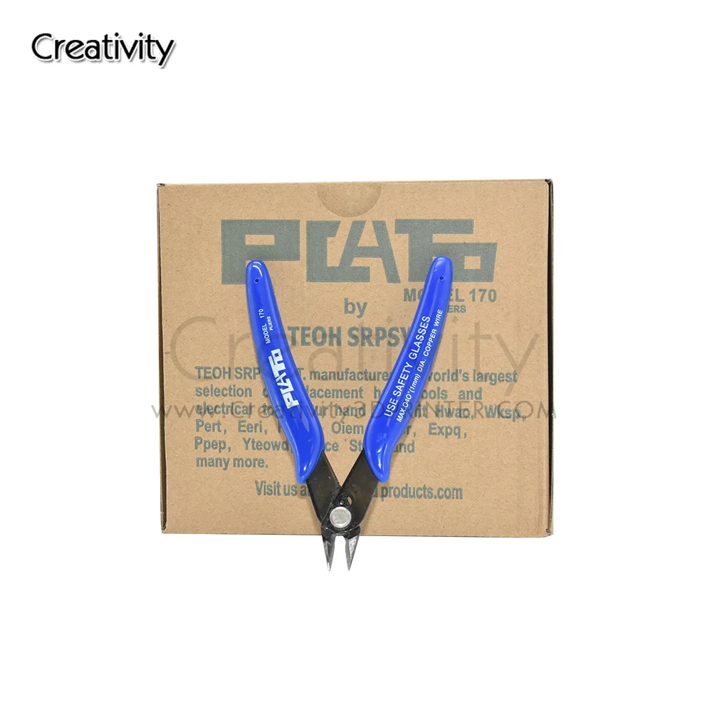 Creativity PLATO 170 Electronic Diagonal Pliers Side Cutting Nippers Wire Cutter Outlet Scissors Models Grinding Tools