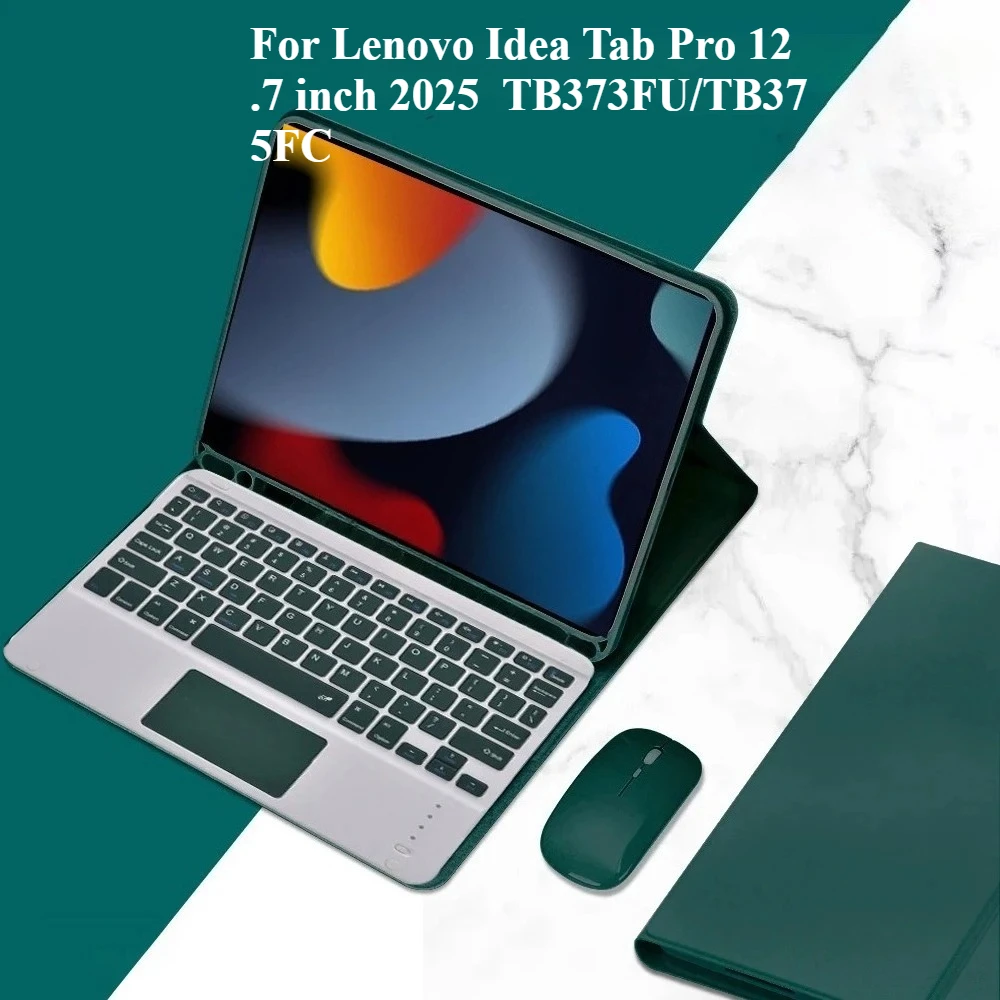 

Keyboard Case For Lenovo Idea Tab Pro 12.7 inch 2025 TB373FU BT Keyboard With Leather Cover For Xiaoxin Pad Pro 12.7 Tablet Case