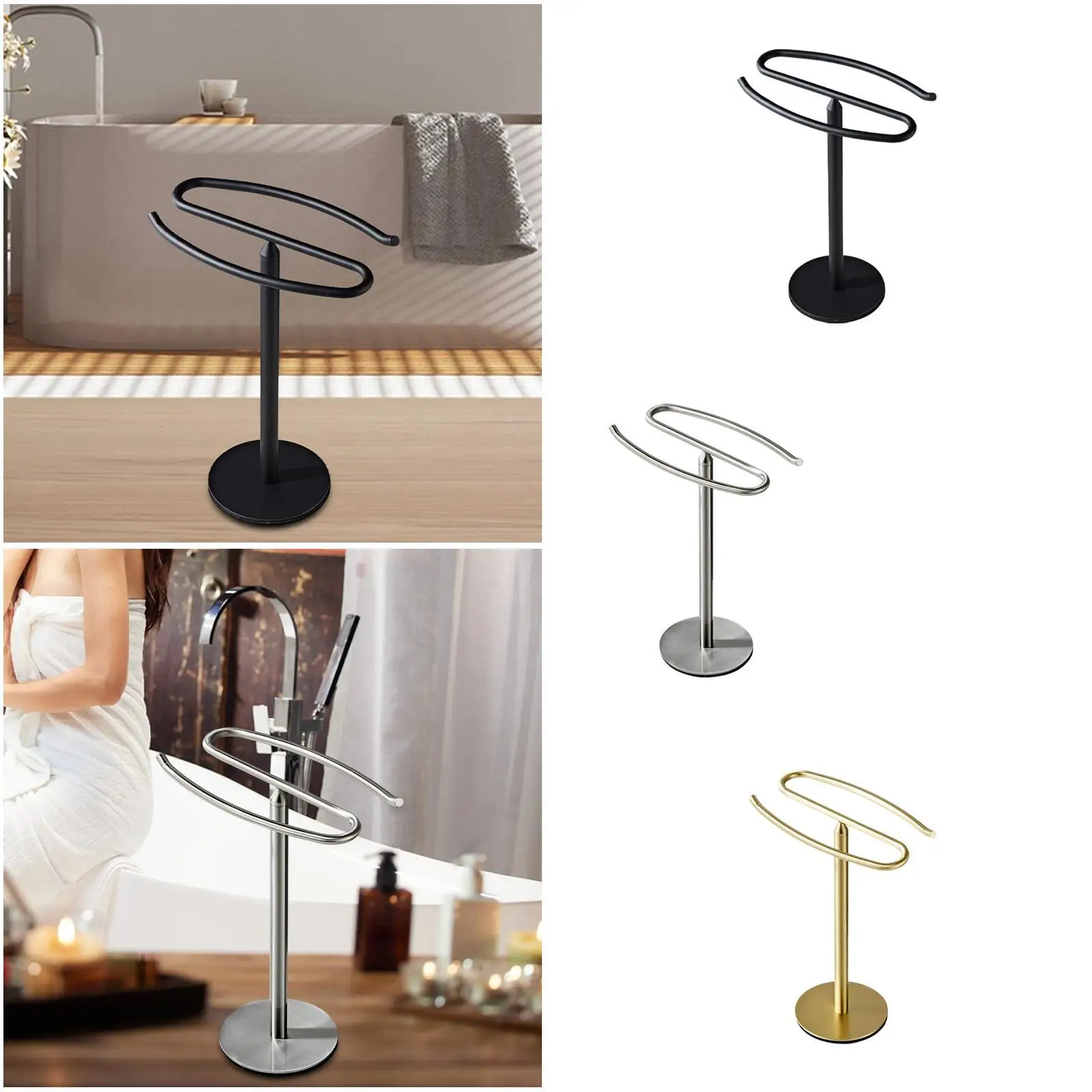 Hand Towel Rack with Base for Jewelry And Accessories Display