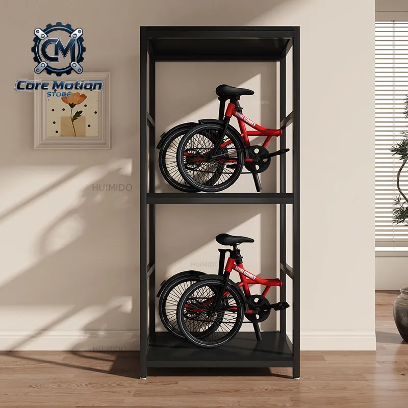 Folding Bicycle Bicycle Rack Parking Rack Small Cloth Daxing Entrance Storage Rack Multi-layer Baffle Display Cabinet