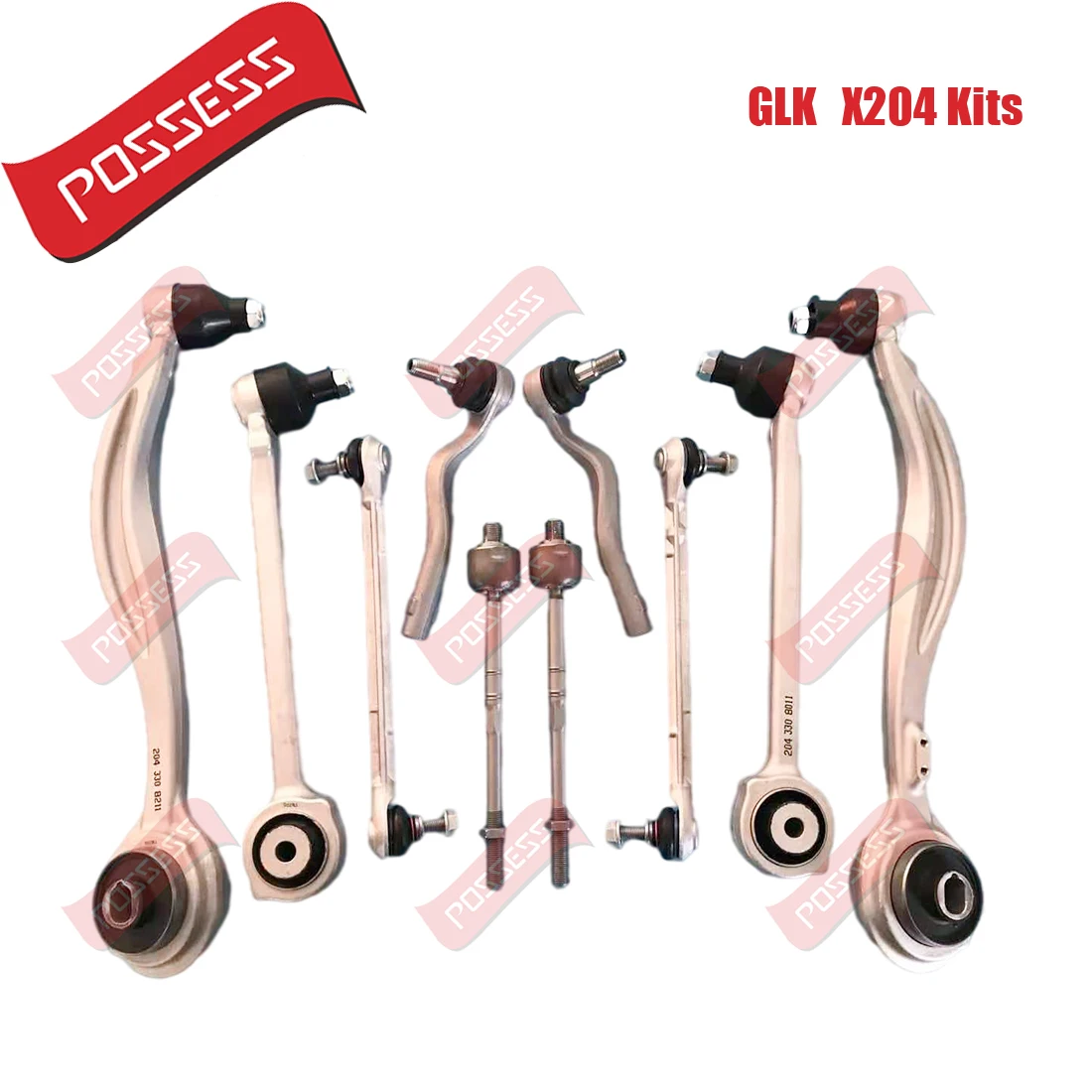 Front Axle Suspension Control Arm Stabilizer Link Tie Rod assemblies Kits For Mercedes-Benz GLK-Class X204