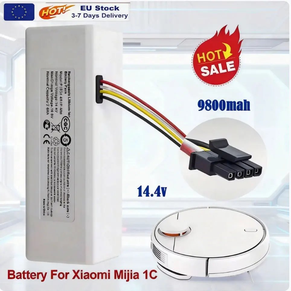 Batteria Originale per Robot 1C P1904-4S1P-MM per Aspirapolvere e Lavapavimenti Robot Xiaomi Mijia Mi, Batteria di Ricambio G1