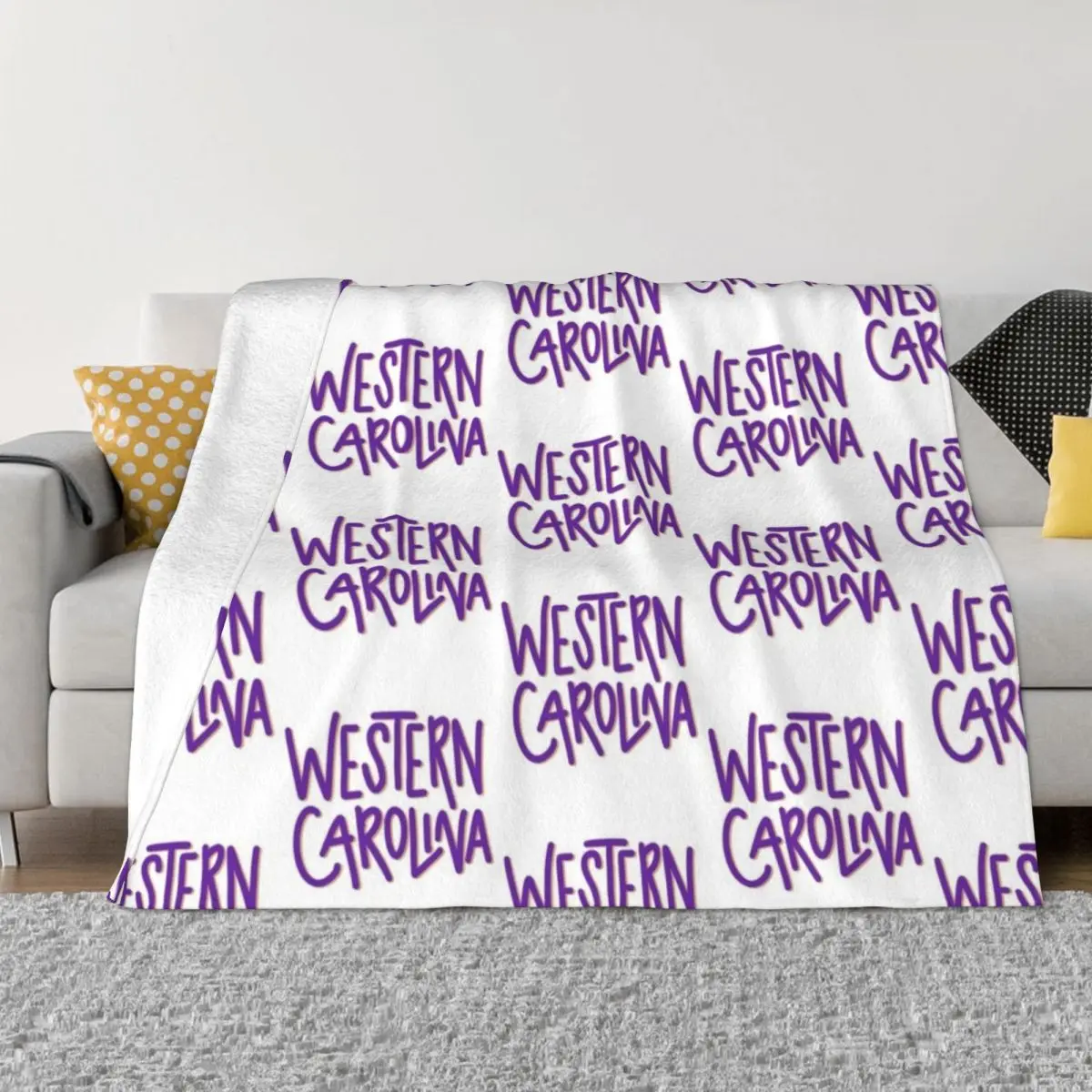 western carolina Throw Blanket heavy to sleep Soft Plaid Flannels Blankets