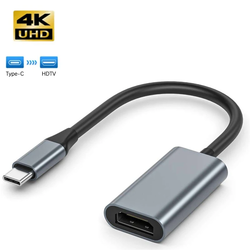 Type C To HDTV USB 3.1 To HDMI-compatible Adapter Cable 30Hz 4K USB Type C Cable Extend Adapter For iPad PC Monitor TV Projector