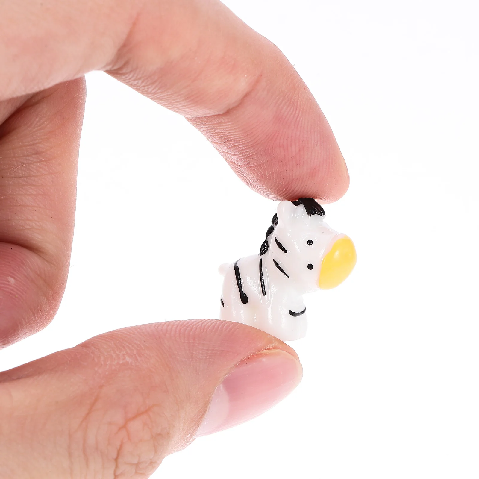

10 pcs Zebra Ornaments Resin Material Safe Decor Home Desk Succulents Christmas Mini Zebra Decors Party TableDecor