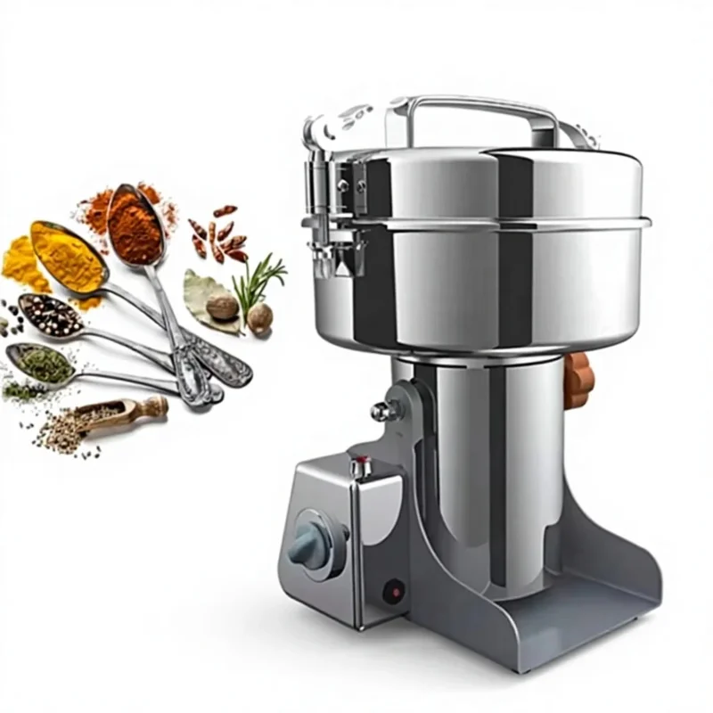 Grain Machine Spice Maize Electric Pepper Factory Powder Pulverizer Crusher Steel Ginger Making Food Black Corn Rice