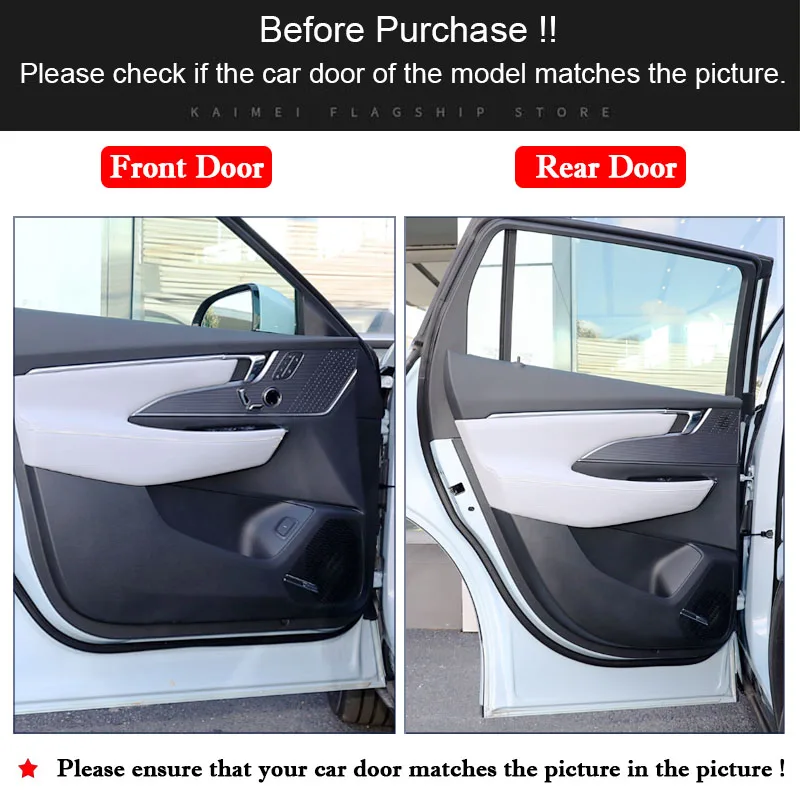 Car Door Anti Kick Pad Leather Sticker For Buick Electra E5 2022-2024 Glove Box Film Anti-dirty Protective Interior Accessories