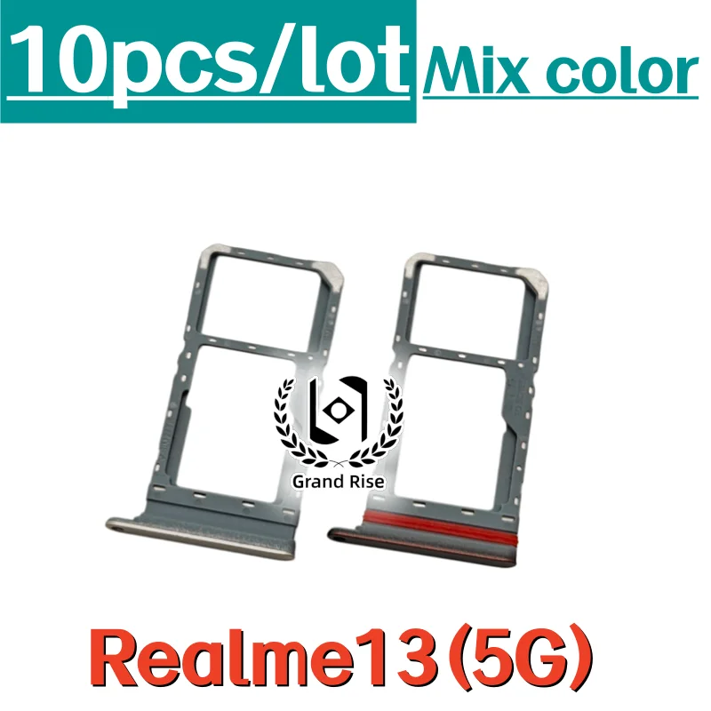 10 piezas/lote bandeja para tarjeta SIM para Realme13 Realme13Pro+ Realme14T Realme14X Realme14 Pro + Plus 4G 5G, piezas de repuesto 6