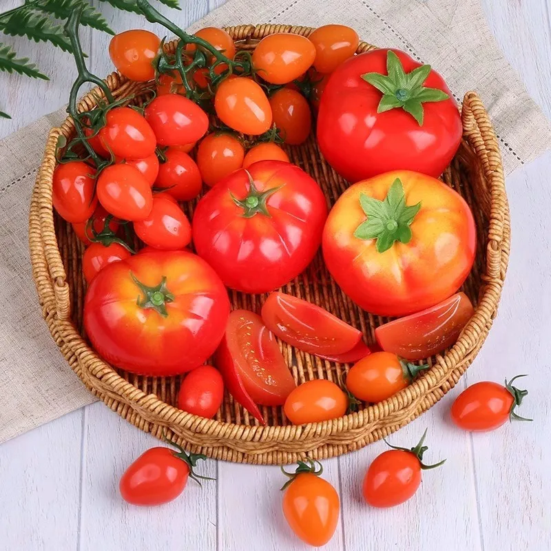 1PCS High simulation tomato vegetable foam model fake tomato studio photography food early education show toy