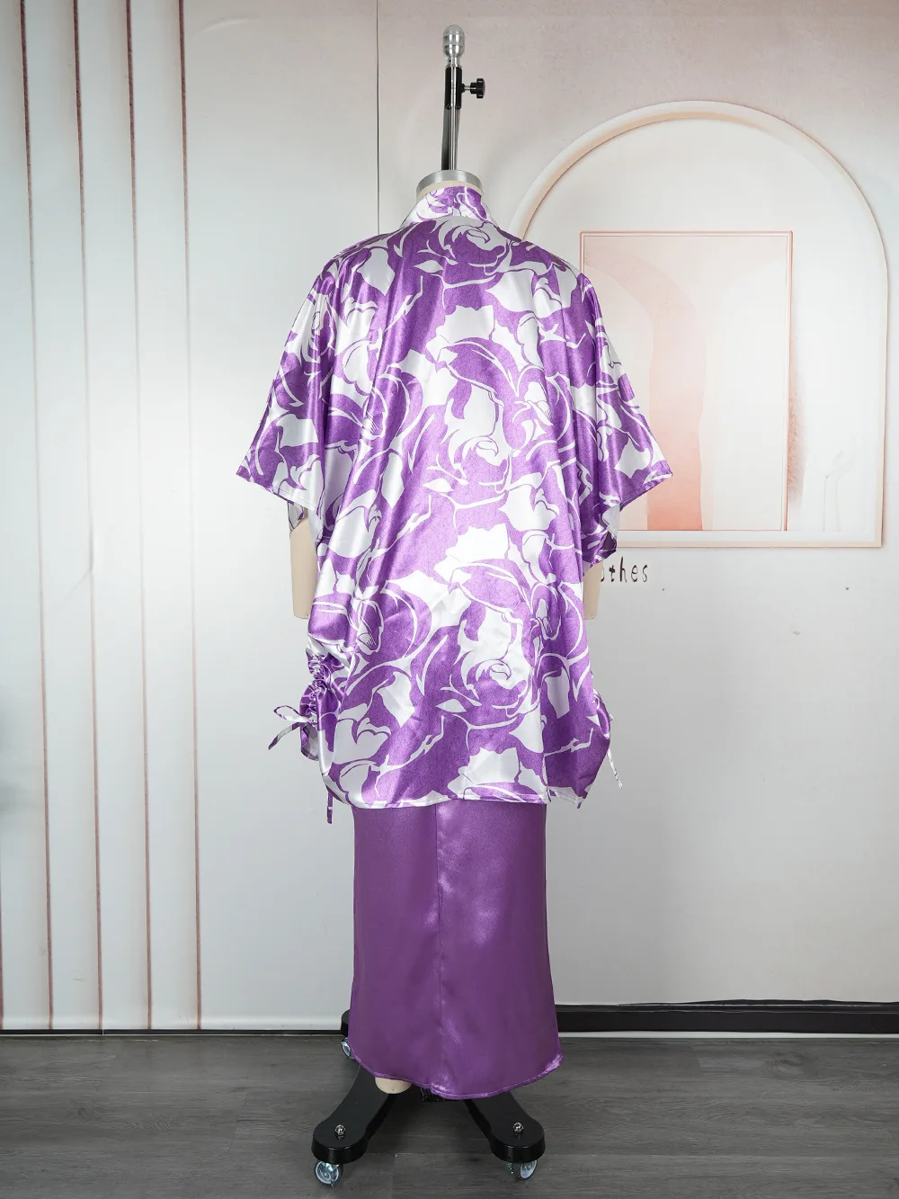 Elegant Women Dress Wedding Birthday Prom Evening Gown African Dashiki Print Tops And Vest Dresses Suit 2 PCS Set Clothes Boubou