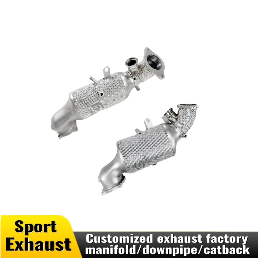 

Для Alfa Romeo 2,0 T без освещения выхлопной трубы из нержавеющей стали, гоночный автомобиль, выхлопная система, модернизация выхлопной системы