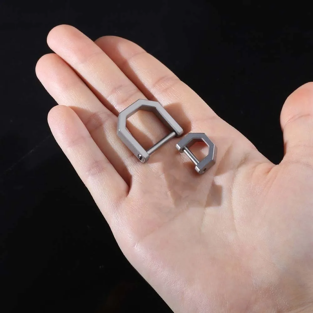 

Брелок для ключей из полиэстера и титанового сплава, анти-потерянный брелок, аксессуары, D-образный брелок для ключей, многофункциональный очаровательный кулон с мини-пряжкой