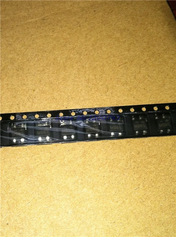 100pcs/lot MB6S MB6 SOP-4 0.5 Ampere Glass Passivated Bridge Rectifiers In Stock