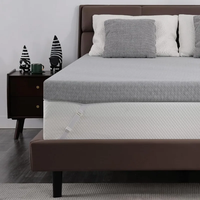 Firm Mattress Topper 3 Inch Twin, Firm to Extra Firm Reversible Bed Topper for Back Pain Relief, High-Density Memory Foam