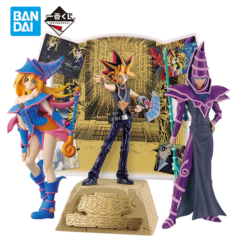 

In Stock Banpresto Ichiban Kuji Yu-Gi-Oh! Yami Yuugi Black Magician Girl Black Magician Anime Figure Model Collectible Toys