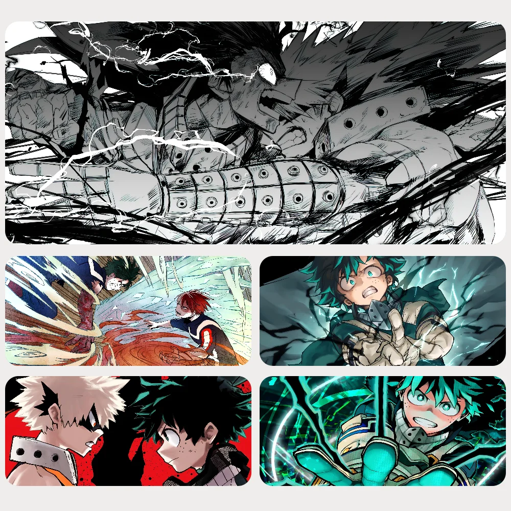 

Academia Deku Anime My Hero Mousepad Mouse Mat Desk Mat With Pad Gaming Accessories Prime Gaming XXL Keyboard Pad Padding Mat