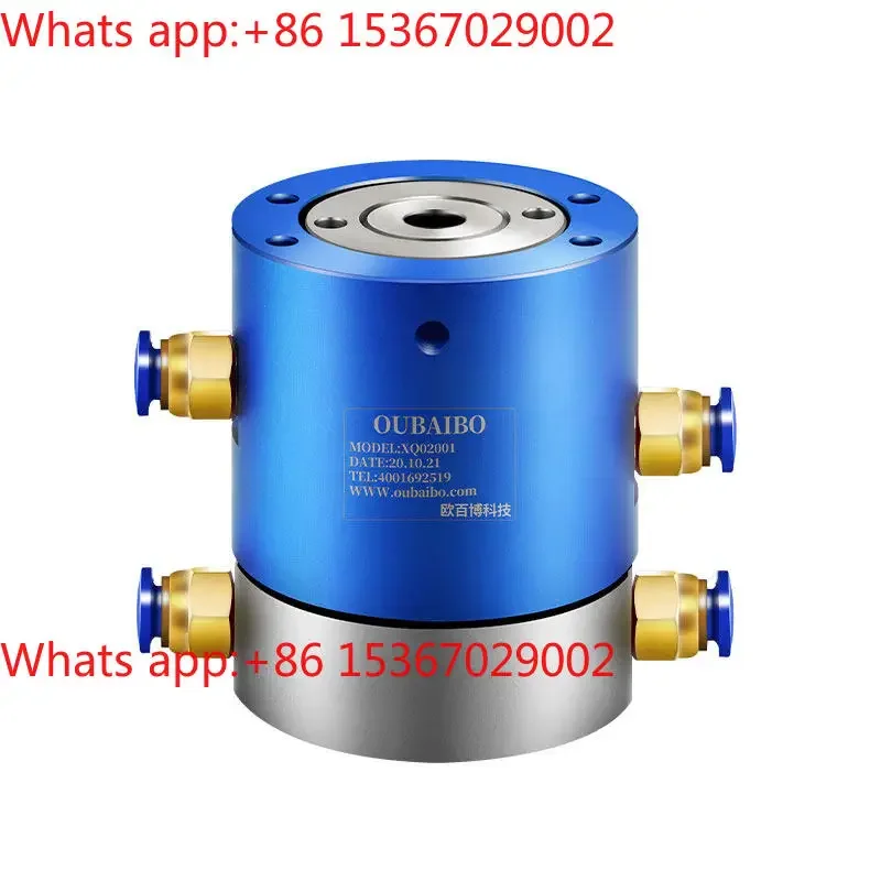 Pneumatic rotary joint High-speed hollow 360-degree rotary cylinder ventilation collector ring Multi-way slip ring thread