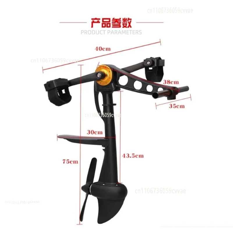 Kayak Pedal Drive System for Fishing Boat Hands Free Propulsion Pedal Kit Durable Marine Accessories