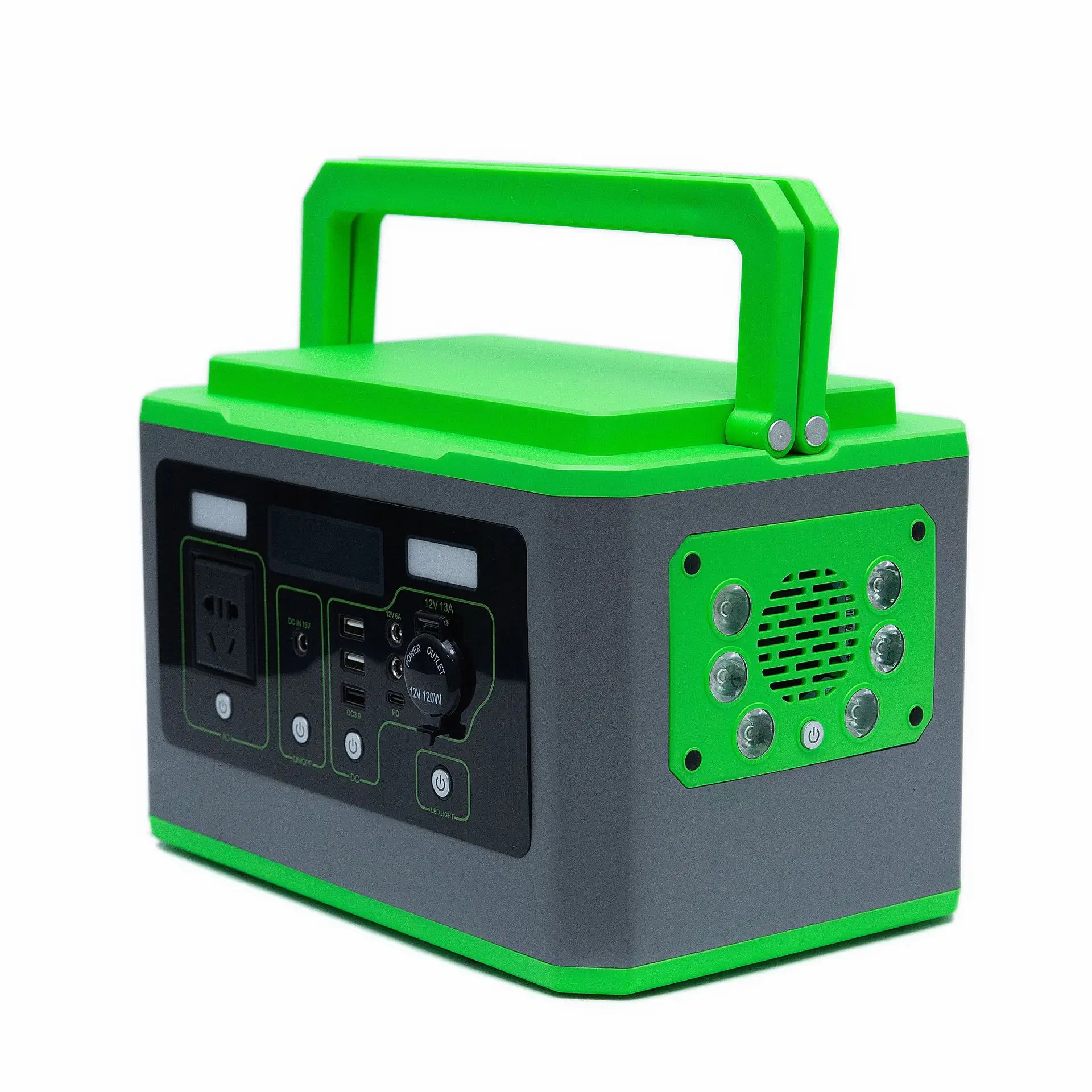 500W Outdoor Stall Camping Style High Power 220V Portable Home Energy Storage Power Supply Pure Sine Wave for Emergency Mobile