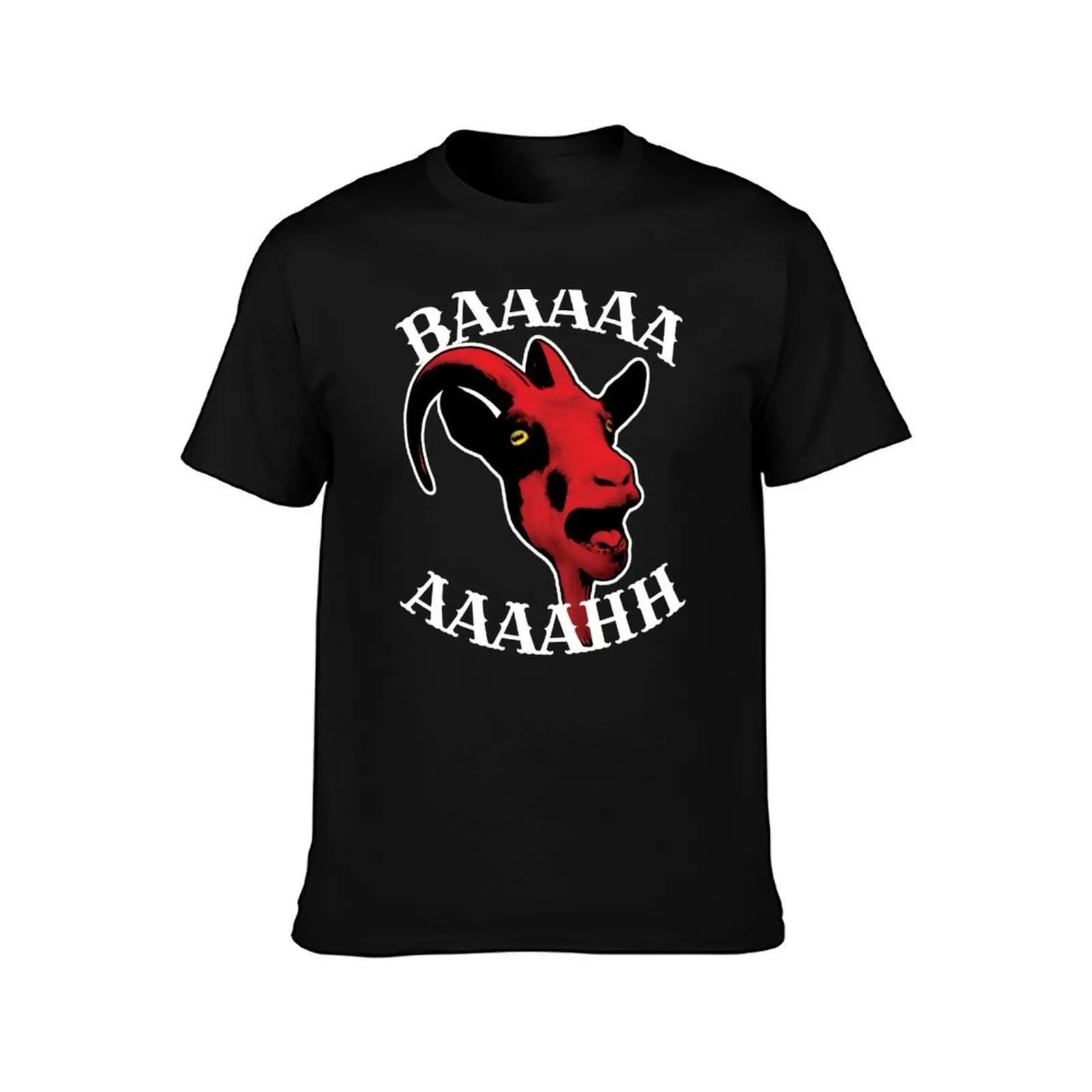 Billy The Inferno Goat T-Shirt, Summer Casual Cotton Tee, Oversized Streetwear Tops, Vintage Graphic Print, Unisex Men Women