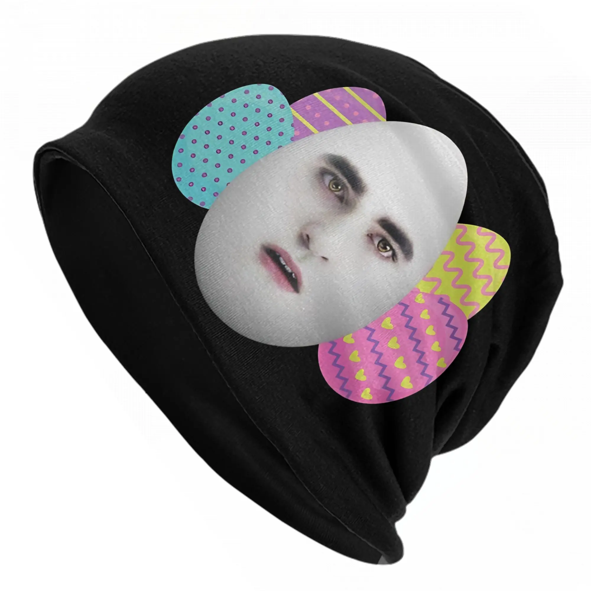 Easter Eggward Funny Meme Bonnet Hat Goth Outdoor Twilight Edward Cullen Skullies Beanies Hat Unisex Warm Thermal Elastic Caps