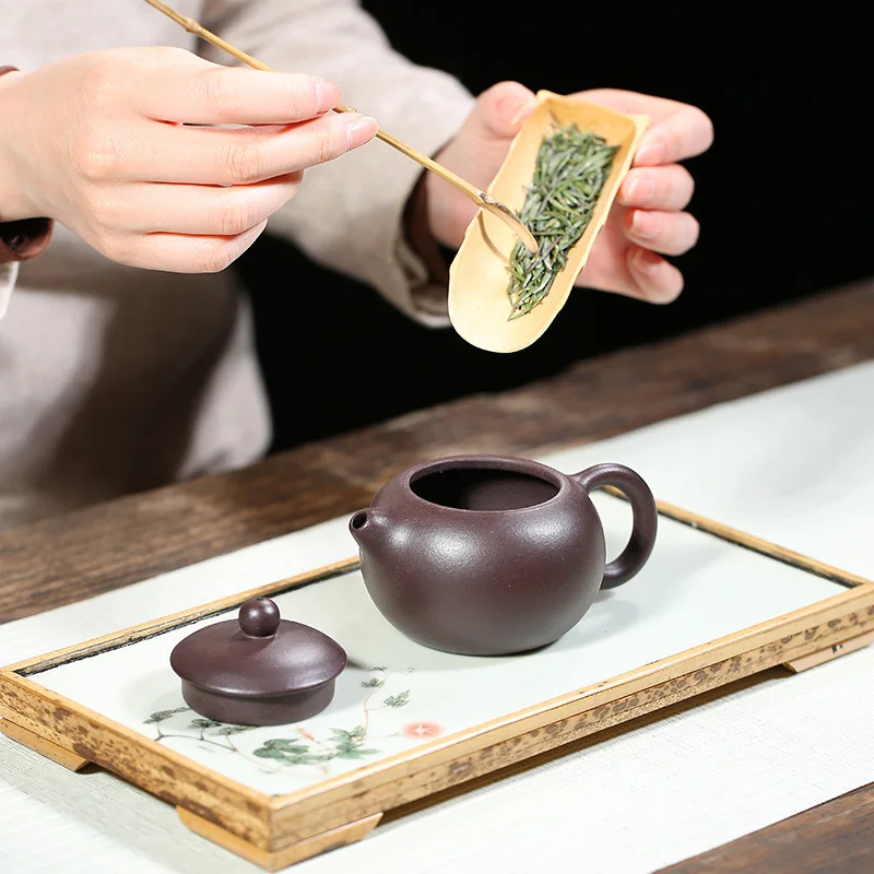 200ml Chinese Yixing Purple Clay Teapots Classic Xishi Tea Pot 188 Ball Hole Filter Kettle Master Handmade Zisha Teaware Gifts