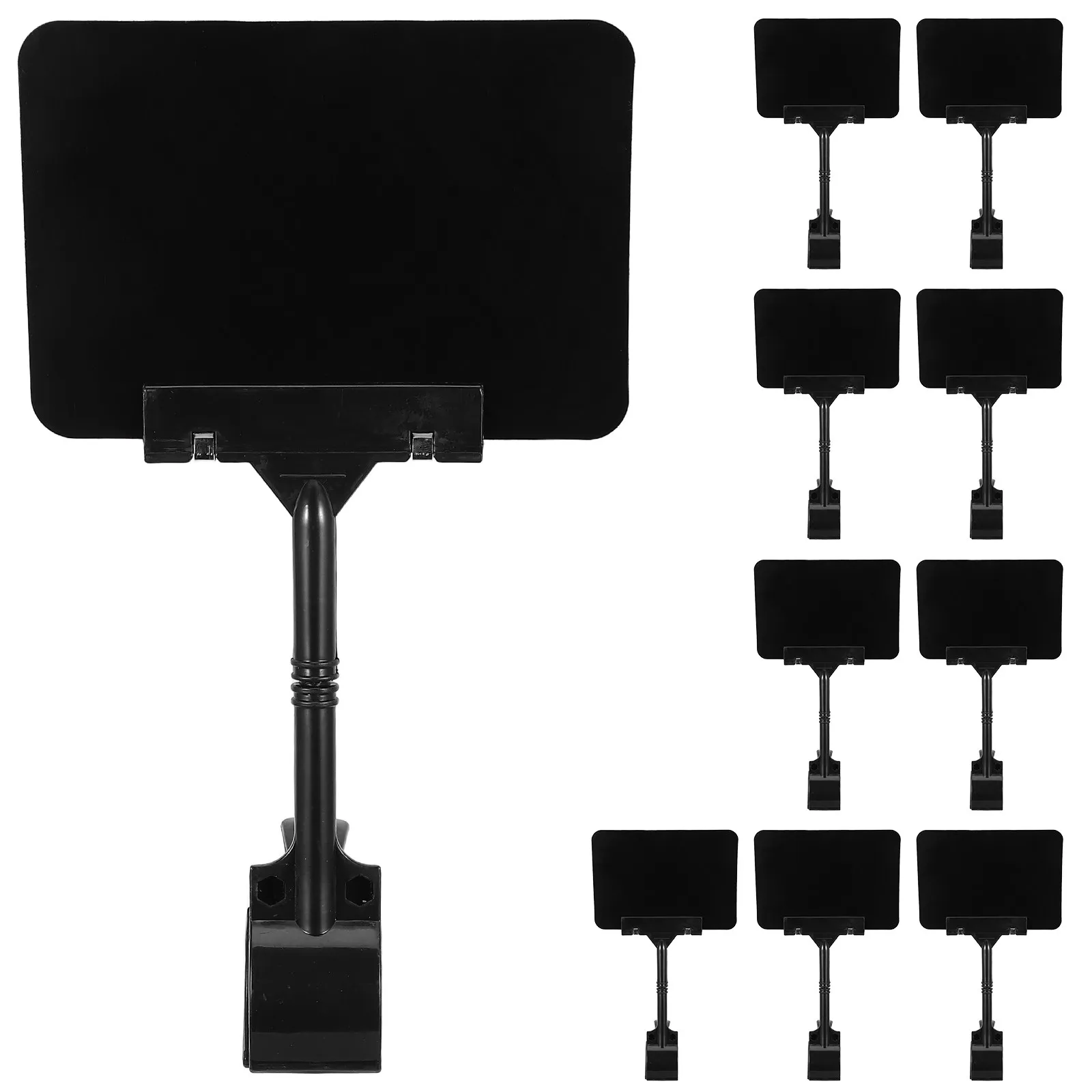 10Set A6 Reusable Chalkboard Signs Mini Price Display Board Plastic Clip Sign for Store Display Tags Retail Pricing