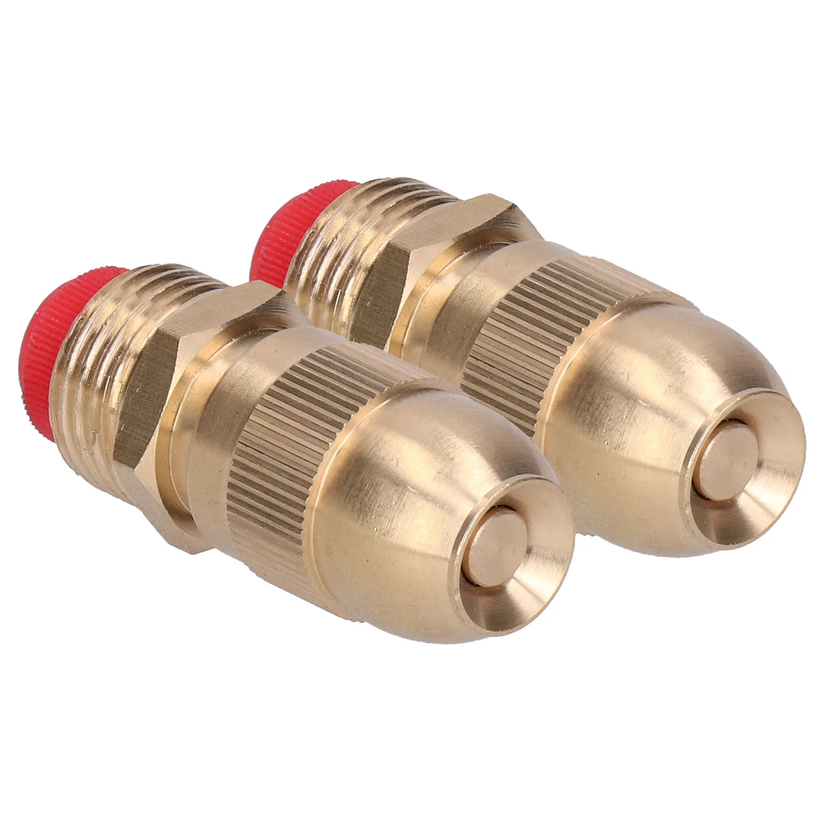 2Pcs Adjustable Watering Sprinkler G1/2 Male Thread Brass Lawn Sprayer Nozzle for Watering Plants Flowers Vegetables