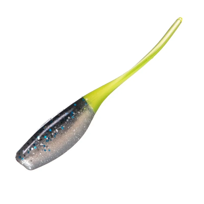 2 Inch Sexee Tail Shad Soft Fishing Lure,Color Blue Grass