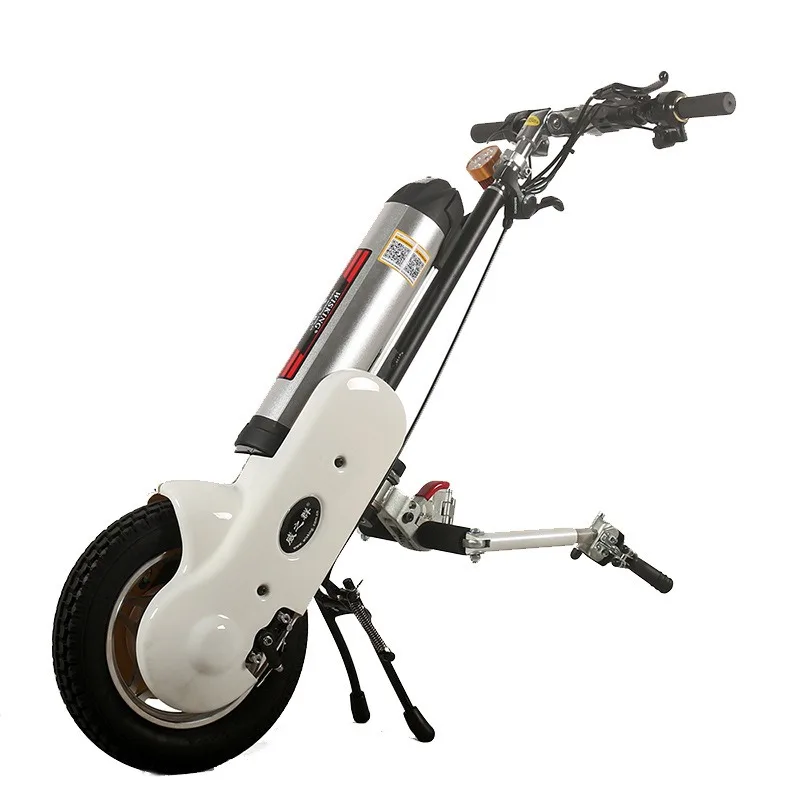 

Manual folding sports wheelchair traction head electric drive front lithium battery scooter