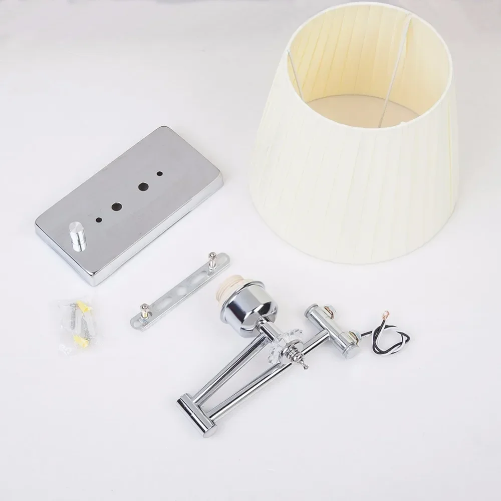 Modern Wall Lights Luminaria Bedside Reading Lamp  Swing Arm E27 Crystal Bathroom Lights