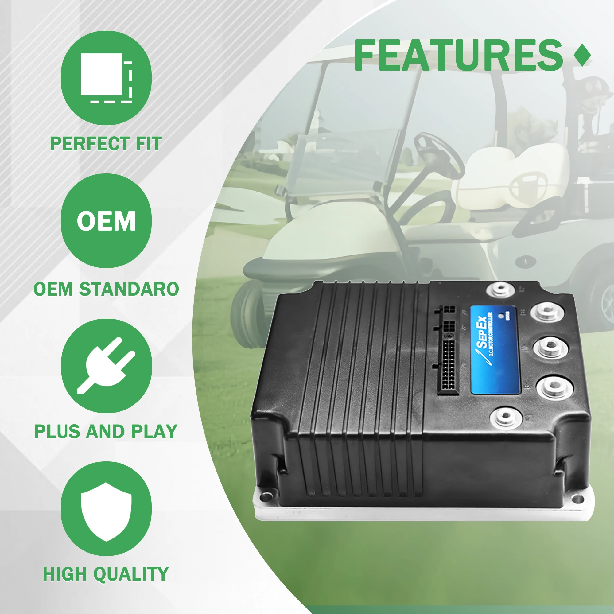 48-84V 600A 5k-0 Programmable Controller for Curtis Golf Cart Forklift 1244-6661