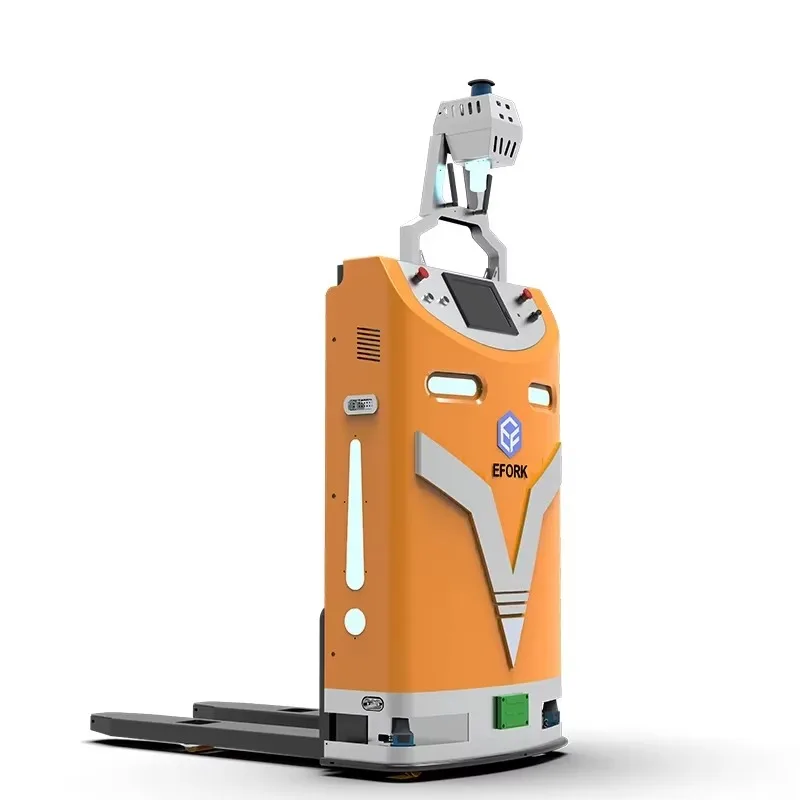 Aisle AGV Robot Efork Manufacturer Very Narrow for Intelligent Storage Warehouse Material Handling Stacking