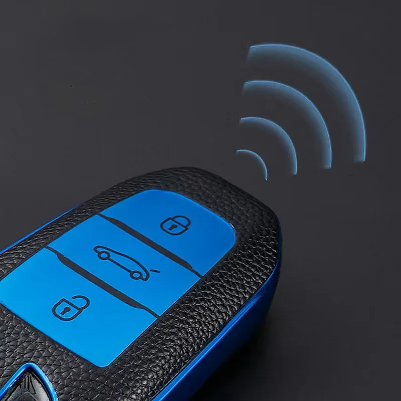 حافظة مفتاح بعيد جلدية عصرية غطاء شل لبيجو 208 308 408 508 2008 3008 4008 5008 سيتروين C1 C4 C6 C3-XR بيكاسو DS3