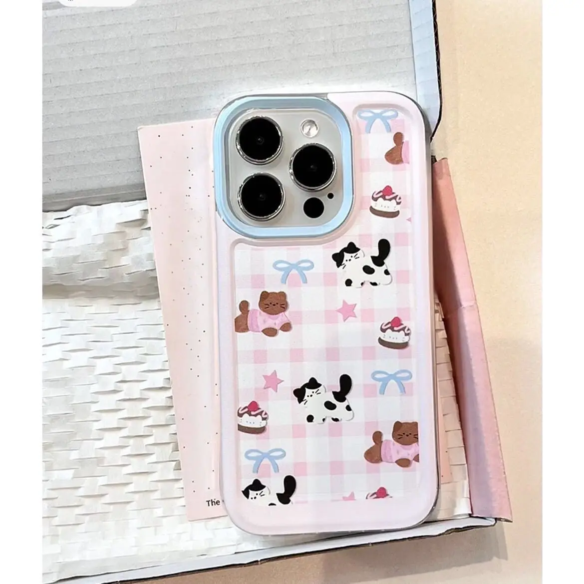 SEIRASSIM Cat bowknots cute phone case for iphone 15 pro max 14 plus 13 11 12 back cover for iphone xr xs x 7 8 p se2 se3 bumper