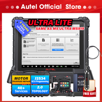 Autel MaxiCOM Ultra Lite Diagnostic Tools OBD2 Scanner Topology 2.0 J2534 ECU Programming Same as Ultra MS919 MS909 2 Years