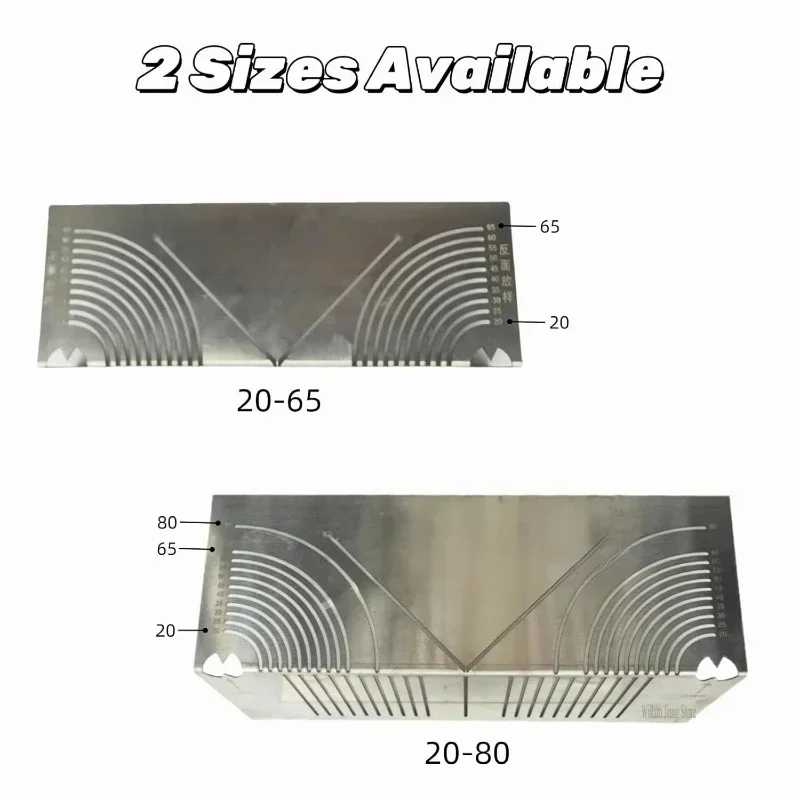 Practical Precision Angle Arc Marking Tool Square Tube Elbow Marking Tool Essential Household Items for Welding Hand Tools Ruler