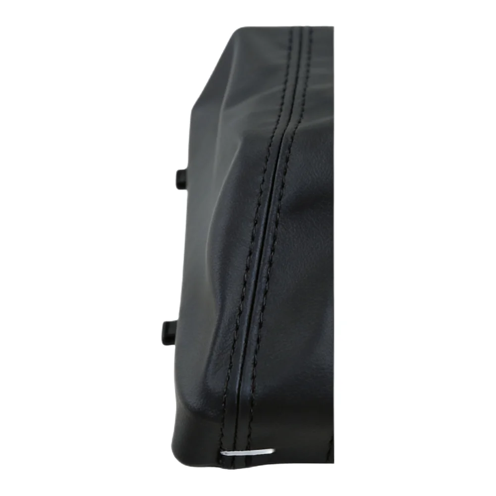 Red Line Leather Gaitor Boot Leather Boot Cover For Car Car Accessory Enhanced Driving Experience Meticulous Craftsmanship