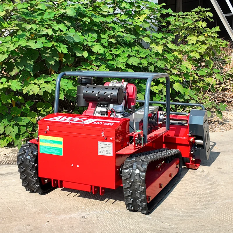 

Customised All-terrain zero-turn remote-controlled lawn mower Efficient operation Large-capacity fuel tank